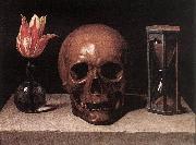 CERUTI, Giacomo Still-Life with a Skull  jg oil on canvas